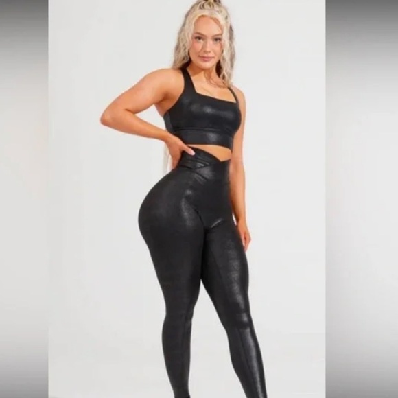 🖤 Buffbunny Snakeskin VIPER Leggings, Onyx🖤 MEDIUM🖤NEW with tags!🔥SOLD OUT! - Picture 1 of 11